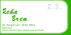 reka brem business card